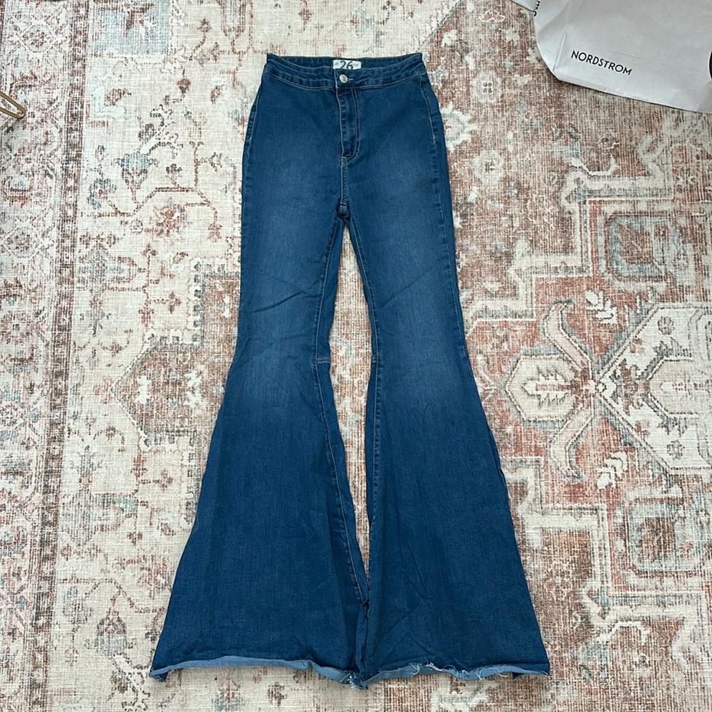 Free People High Waist Ultra Flare Jeans 26